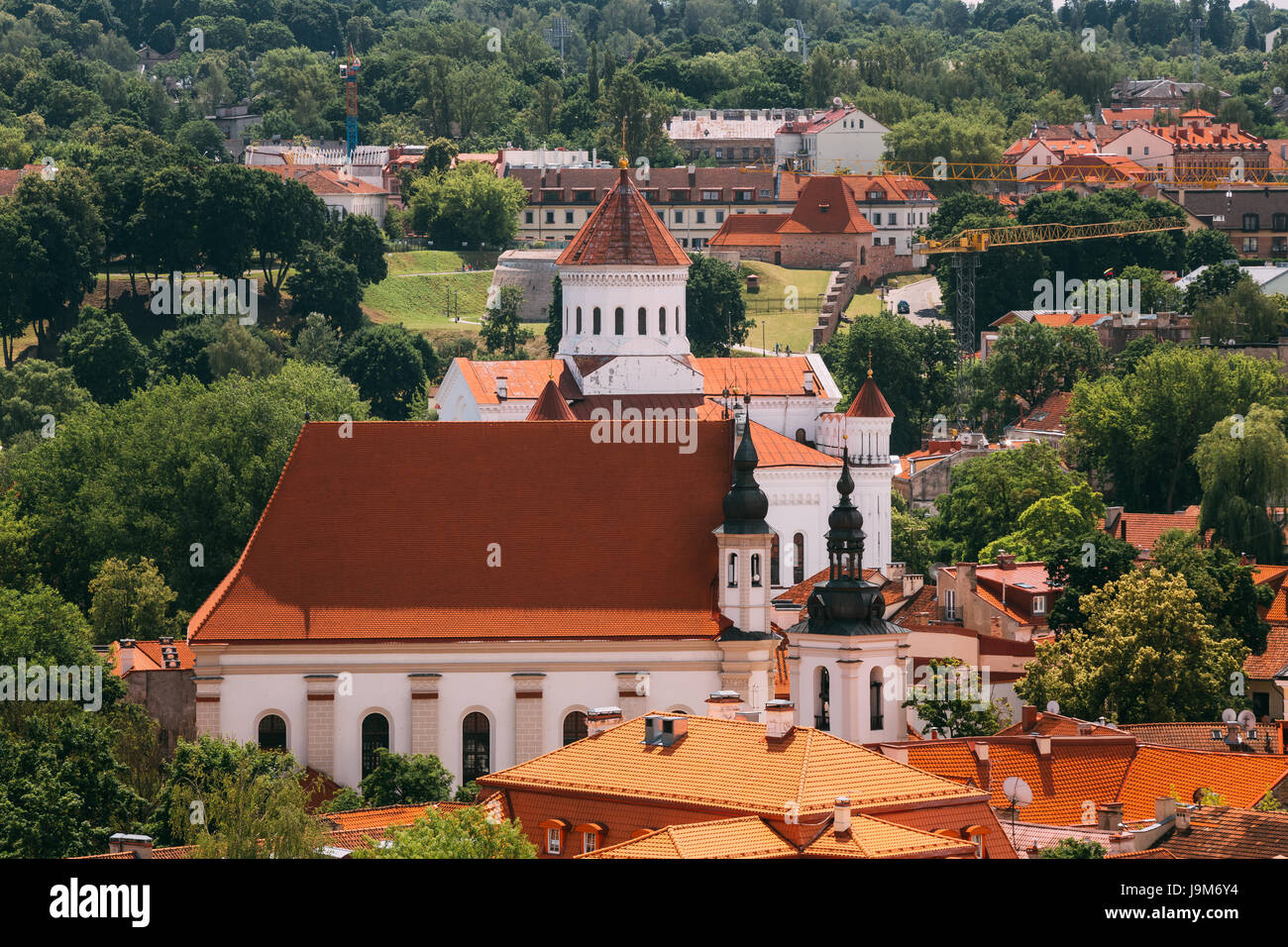 Vilnius, Lithuania. Cathedral Of Theotokos, Church Heritage Museum, St. Michael's Church In Summer Day. UNESCO World Heritage. Cathedral Of Theotokos  Stock Photo