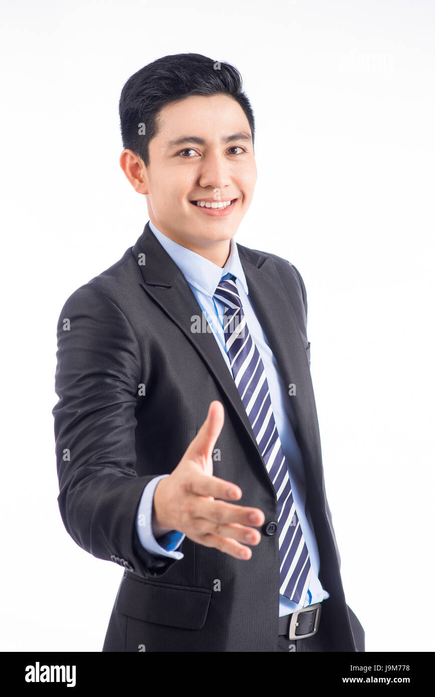 Successful asian businessman isolated on white background Stock Photo ...