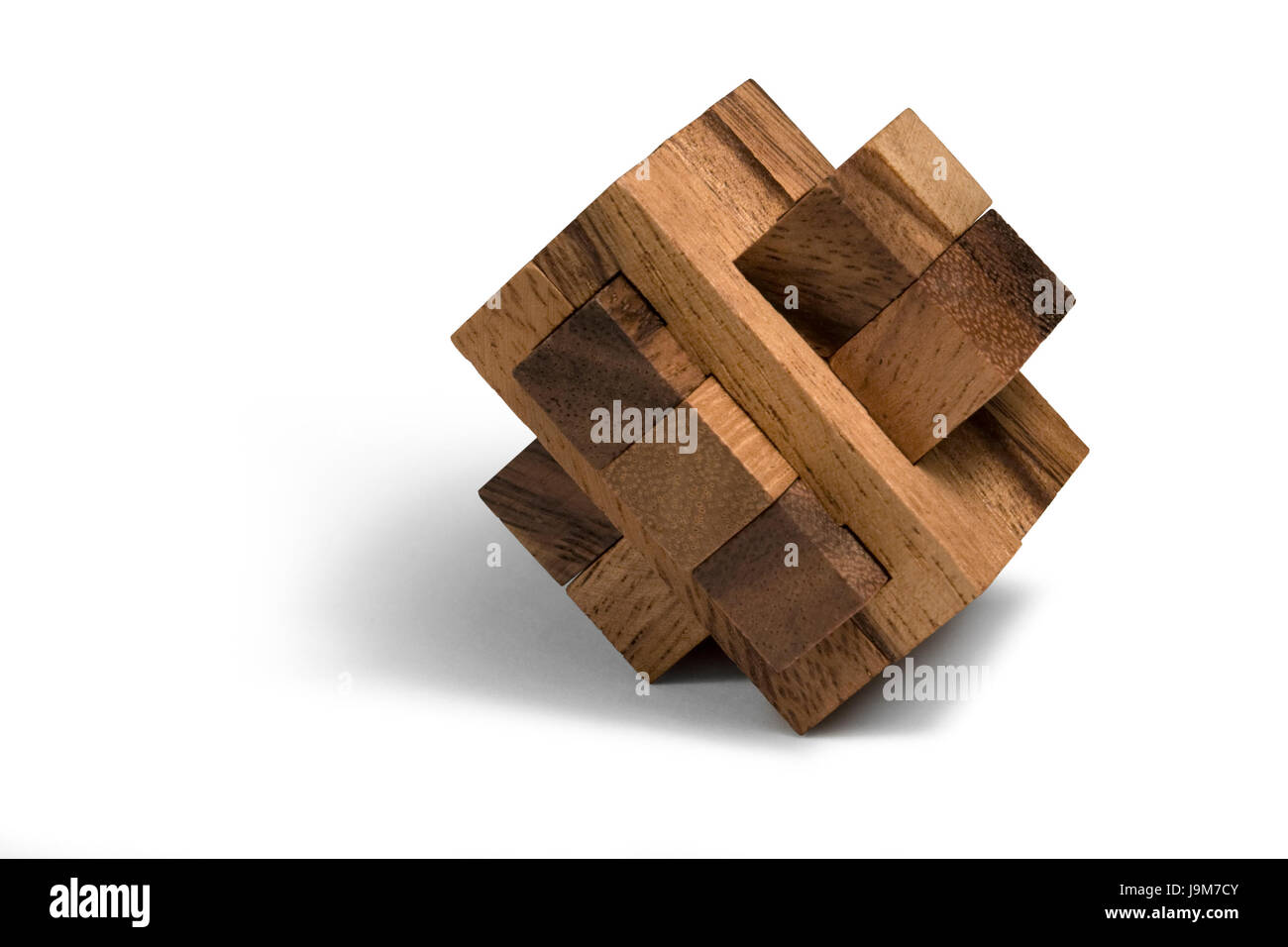 wooden 3d puzzle Stock Photo - Alamy