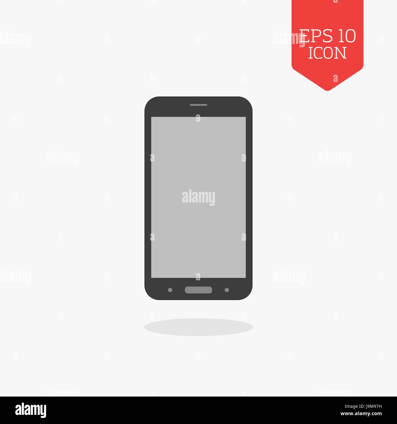 Smartphone icon. Flat design gray color symbol. Modern UI web ...