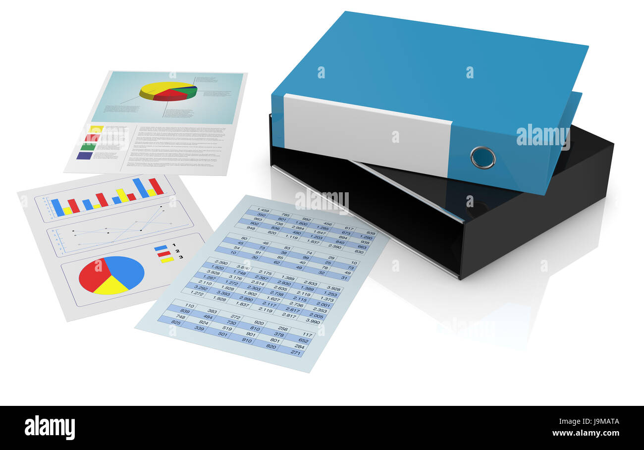 blue, office, order, tool, isolated, chart, colour, model, design ...