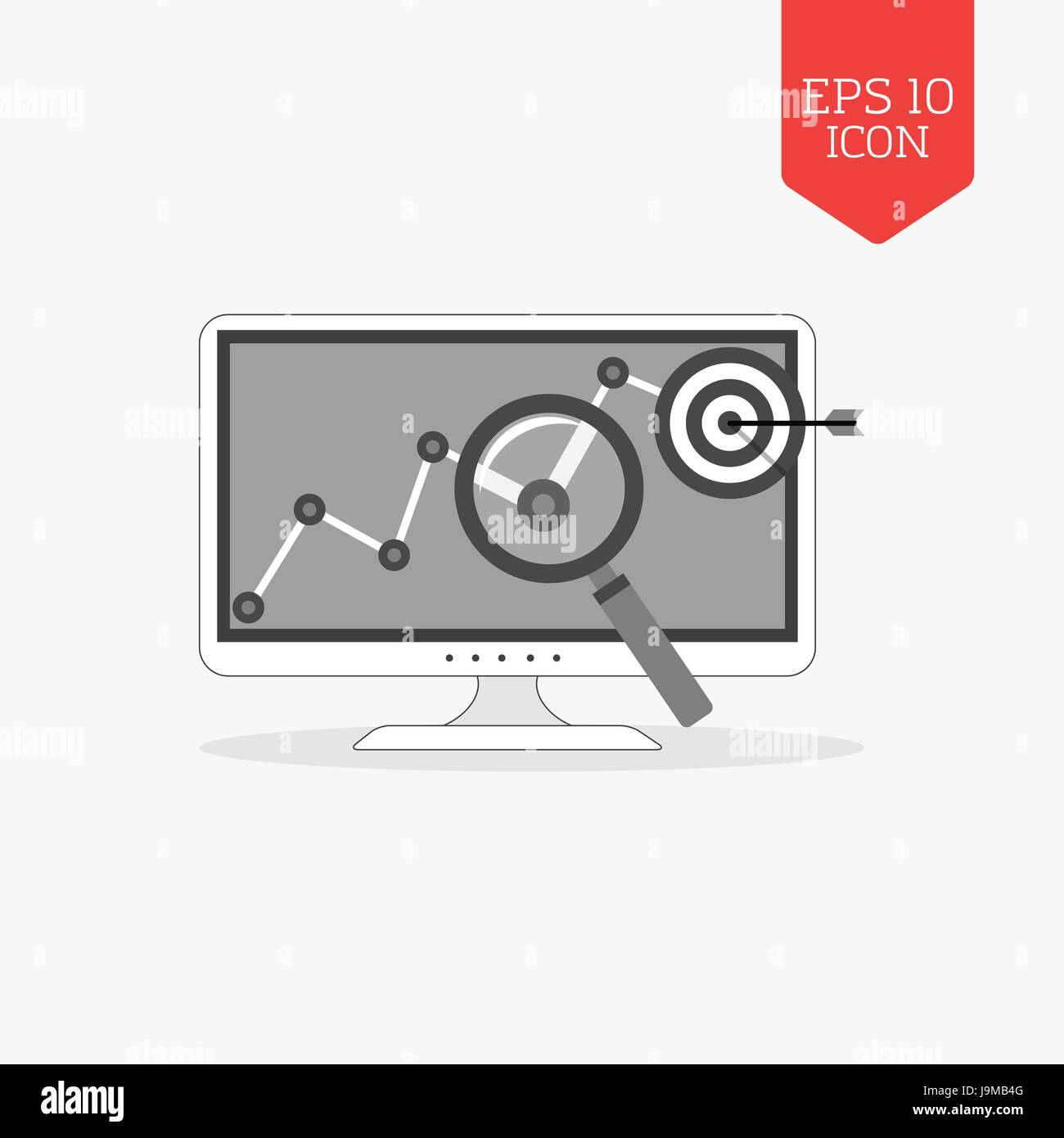 Financial analysis report color Stock Vector Images - Alamy