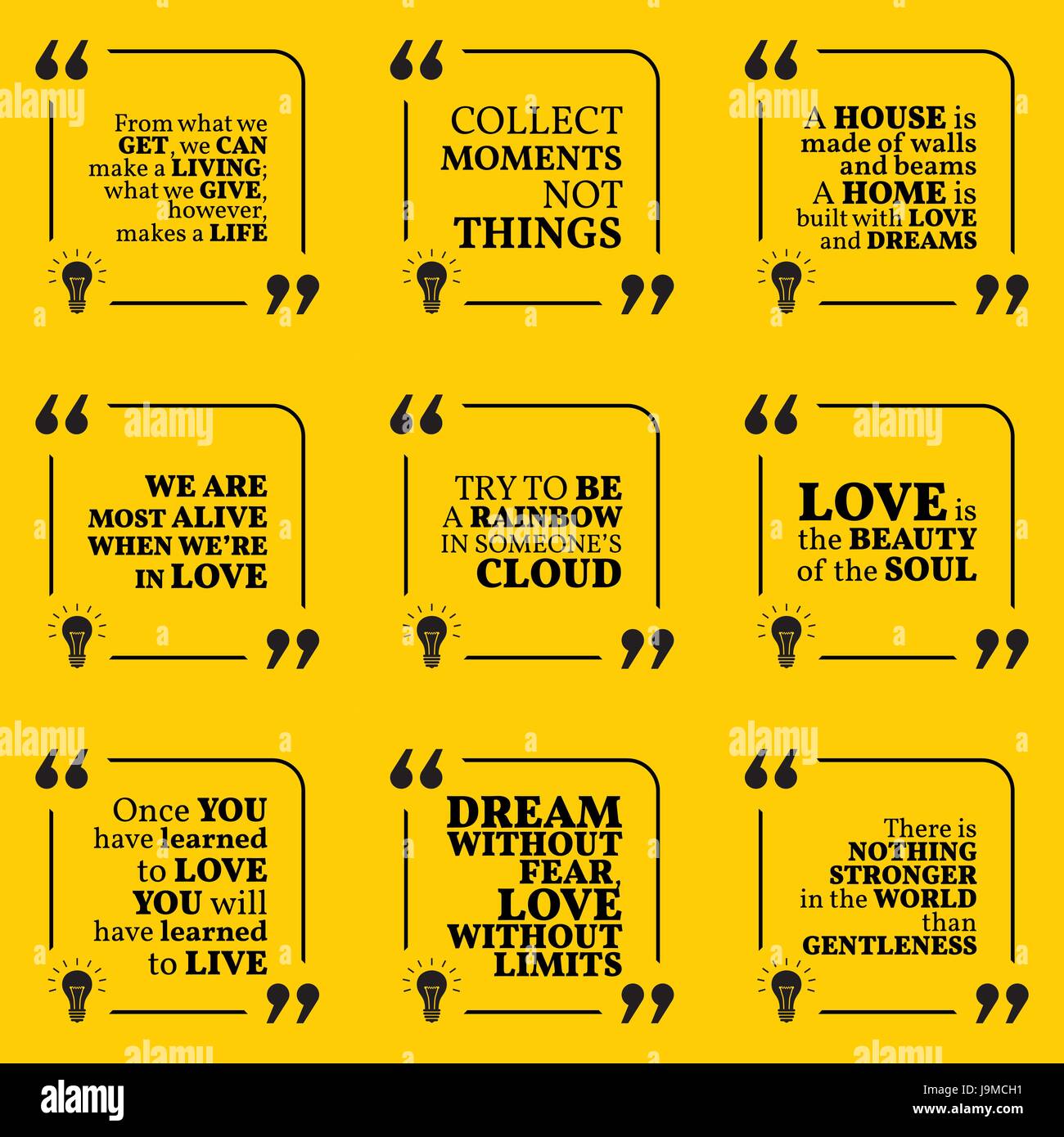 Set Of Motivational Quotes About Home Moments Love Life