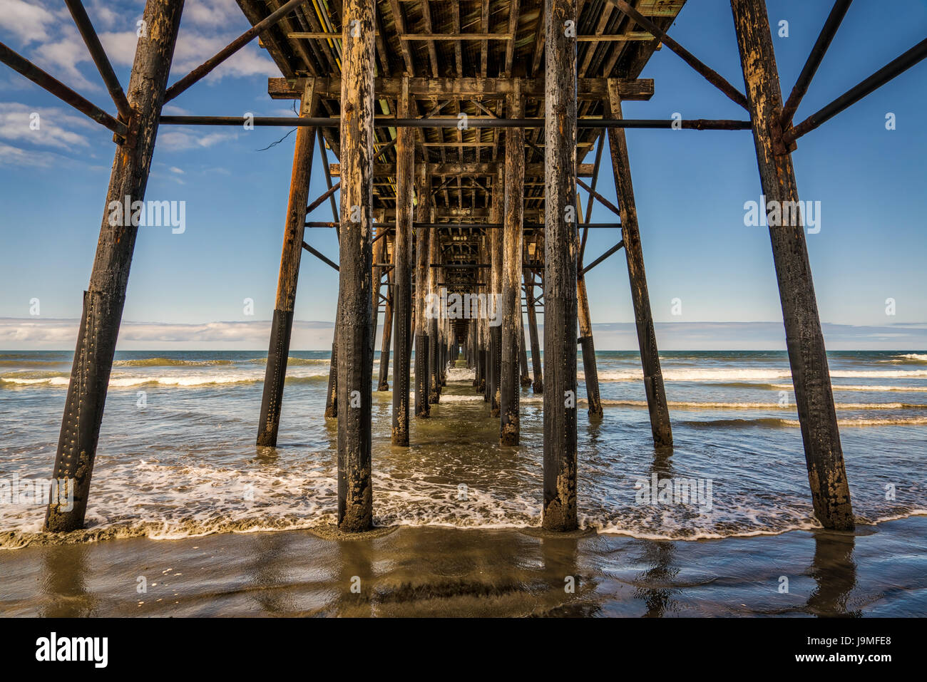 The fishing pier at Oceanside, California. Stock Photo