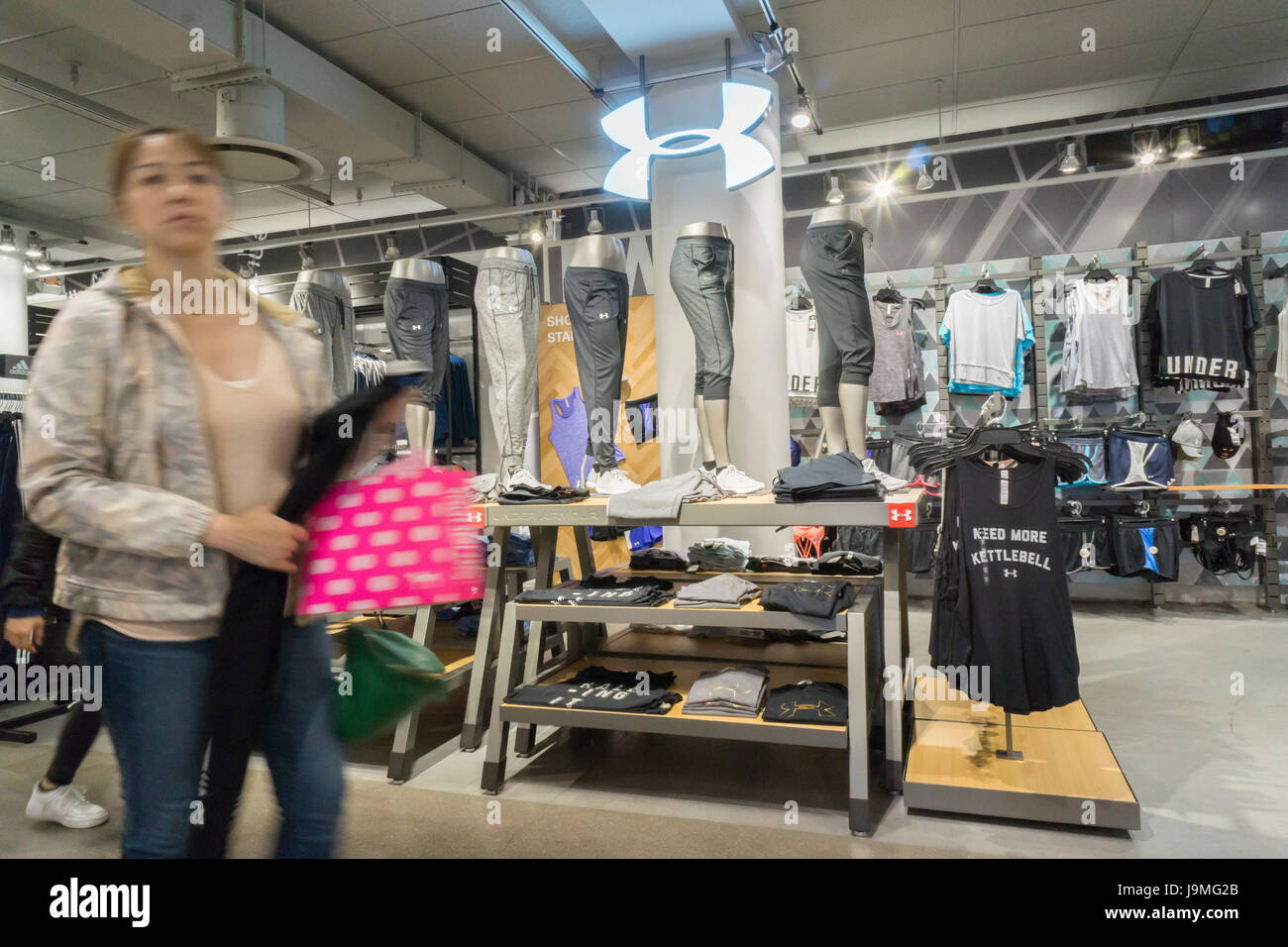 The Under Armour boutique in Macy's Herald Square flagship store in New York  on Monday, May 29, 2017. . (© Richard B. Levine Stock Photo - Alamy