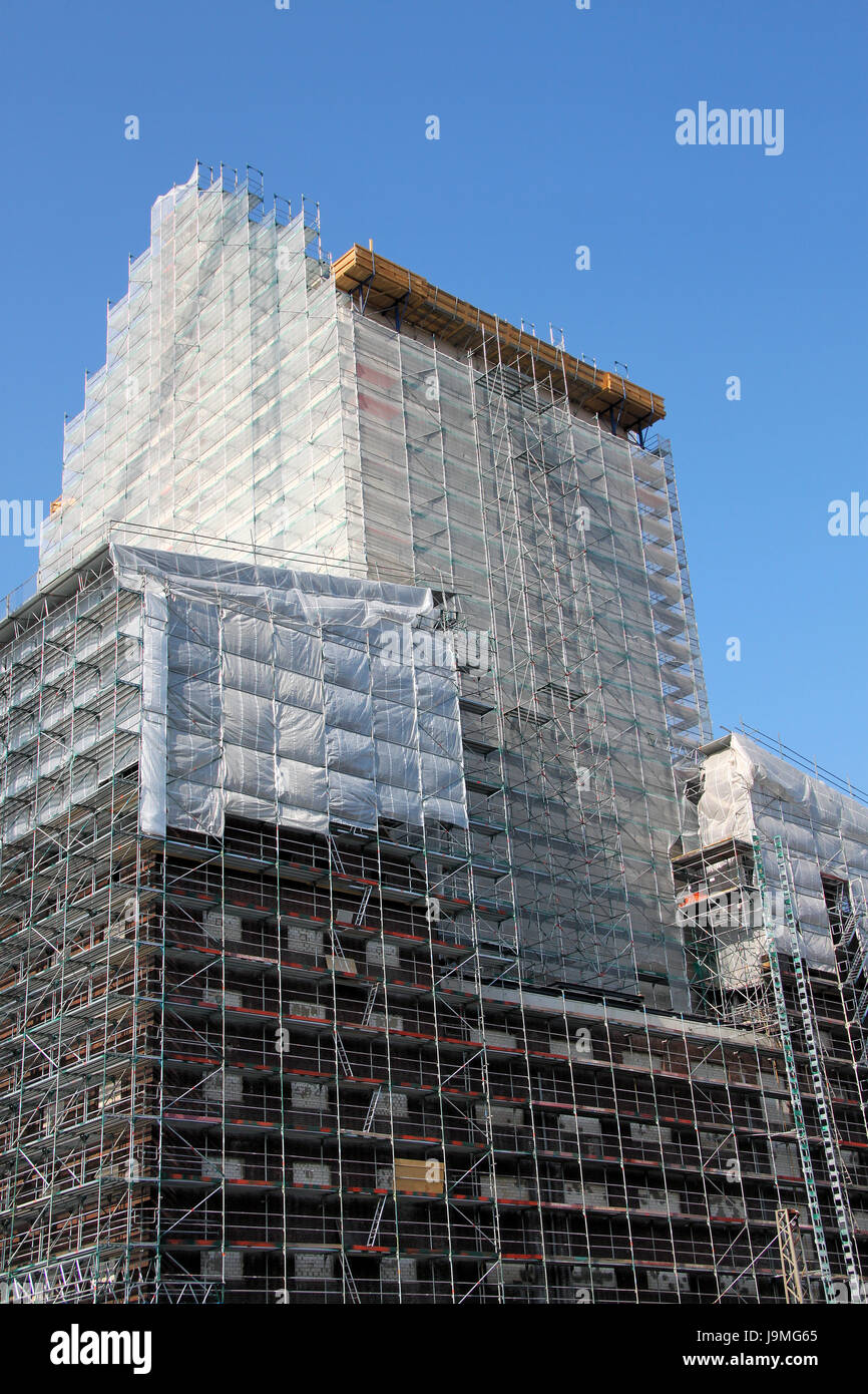 germany, german federal republic, scaffold, scaffolding, Duisburg, building Stock Photo