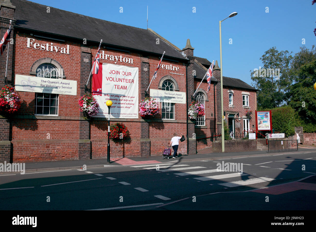 Festival Drayton Centre, a community arts and cinema centre run largely by volunteers in Market Drayton, Shropshire Stock Photo