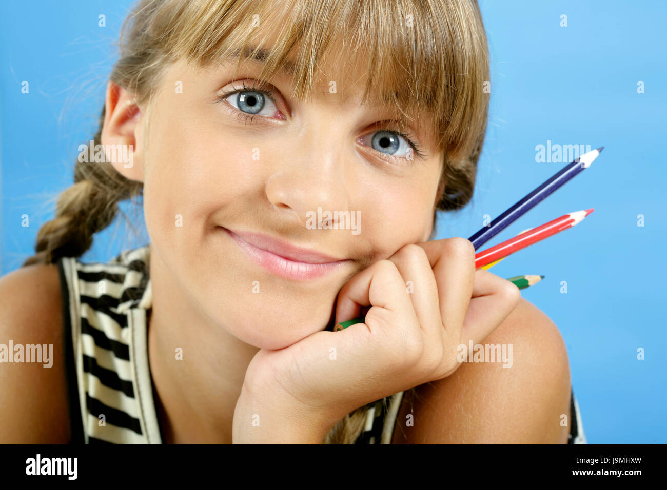 study, blue, humans, human beings, people, folk, persons, human, human being, Stock Photo