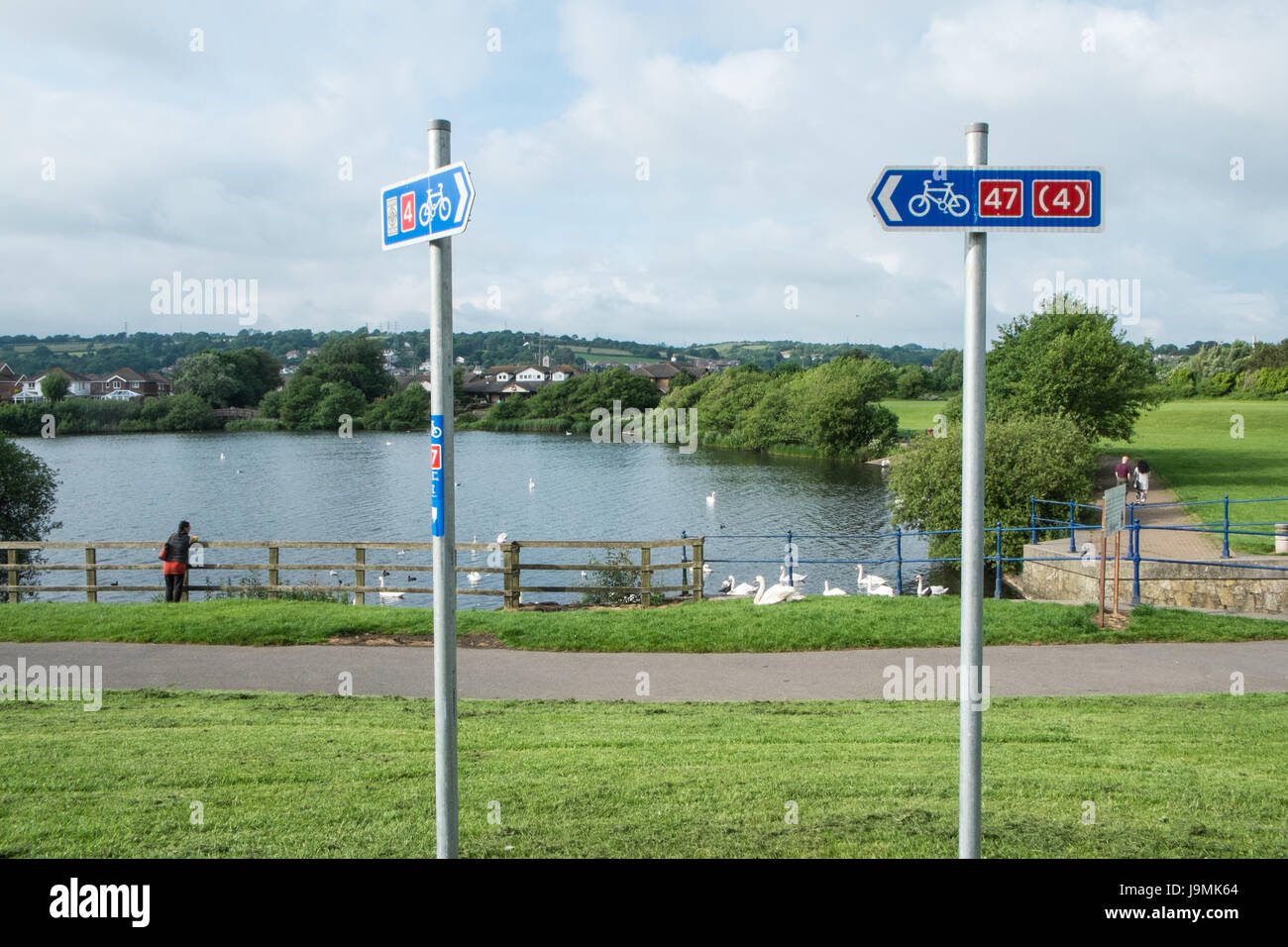 Greening,a,once,industrial,landscape,at,Sandy Water Park,Park,Llanelli