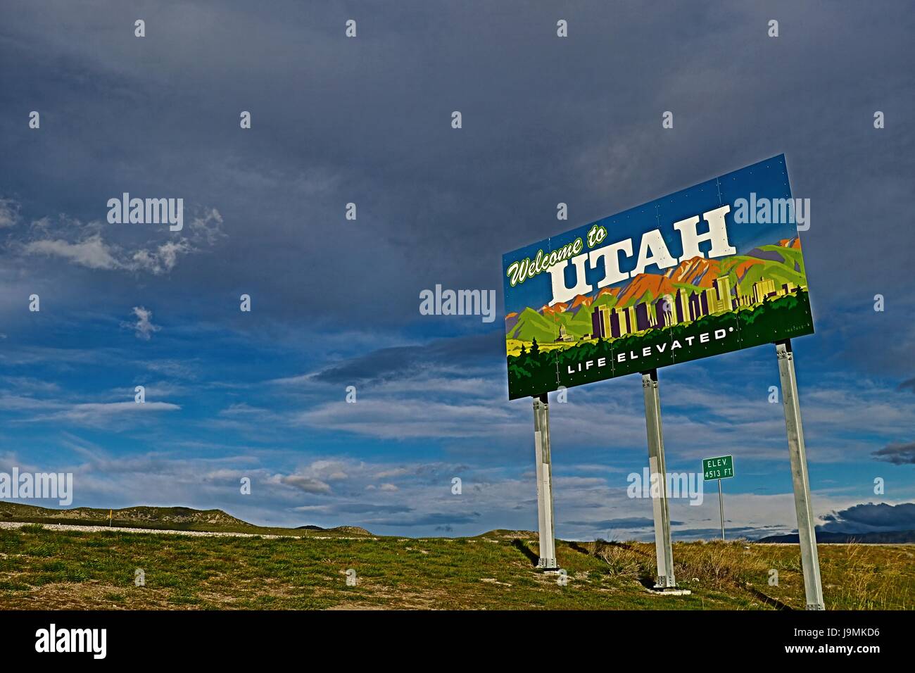 to Utah Life Elevated Stock Photo Alamy