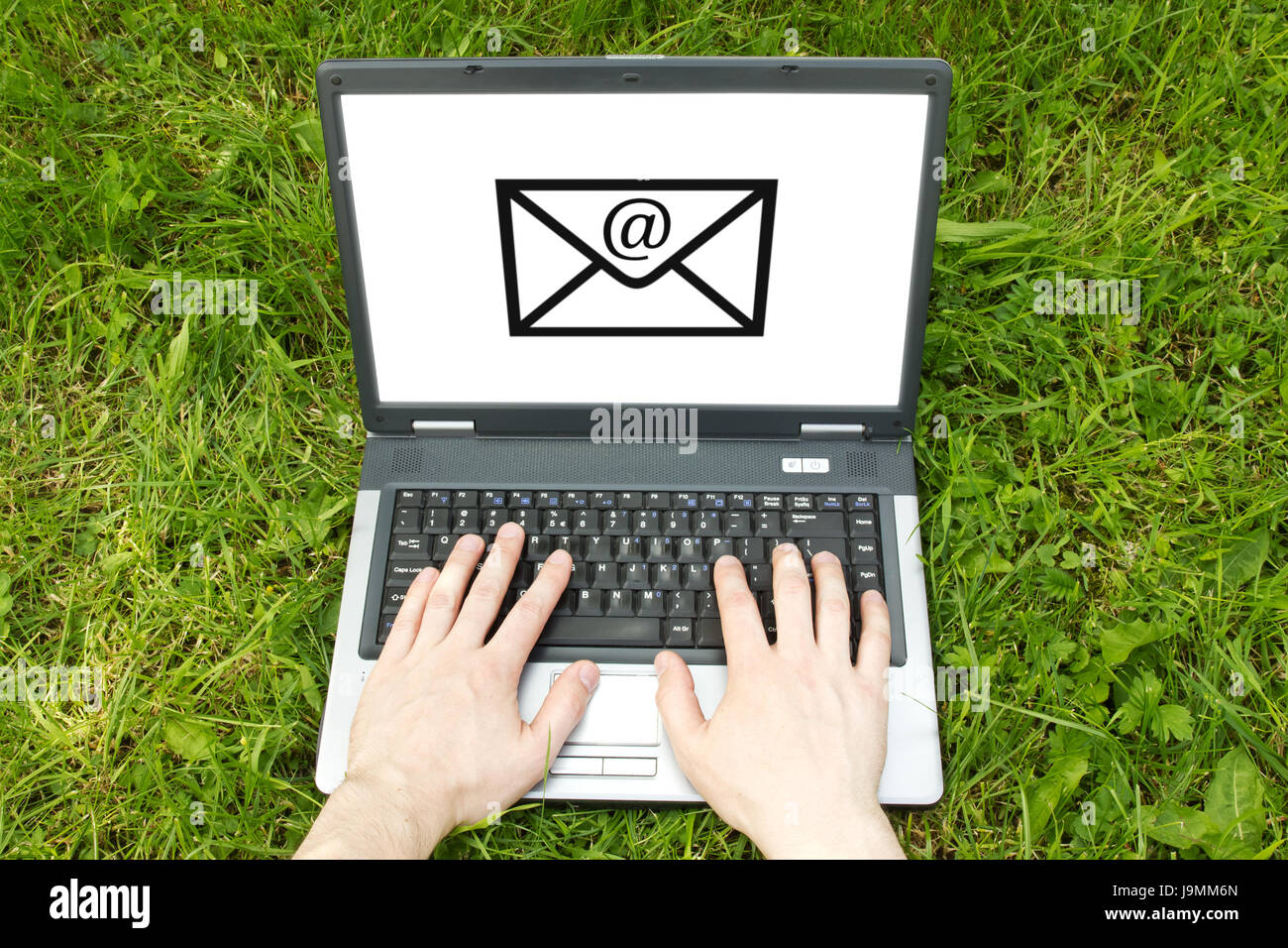 laptop, notebook, computers, computer, field, connection, connectivity, Stock Photo