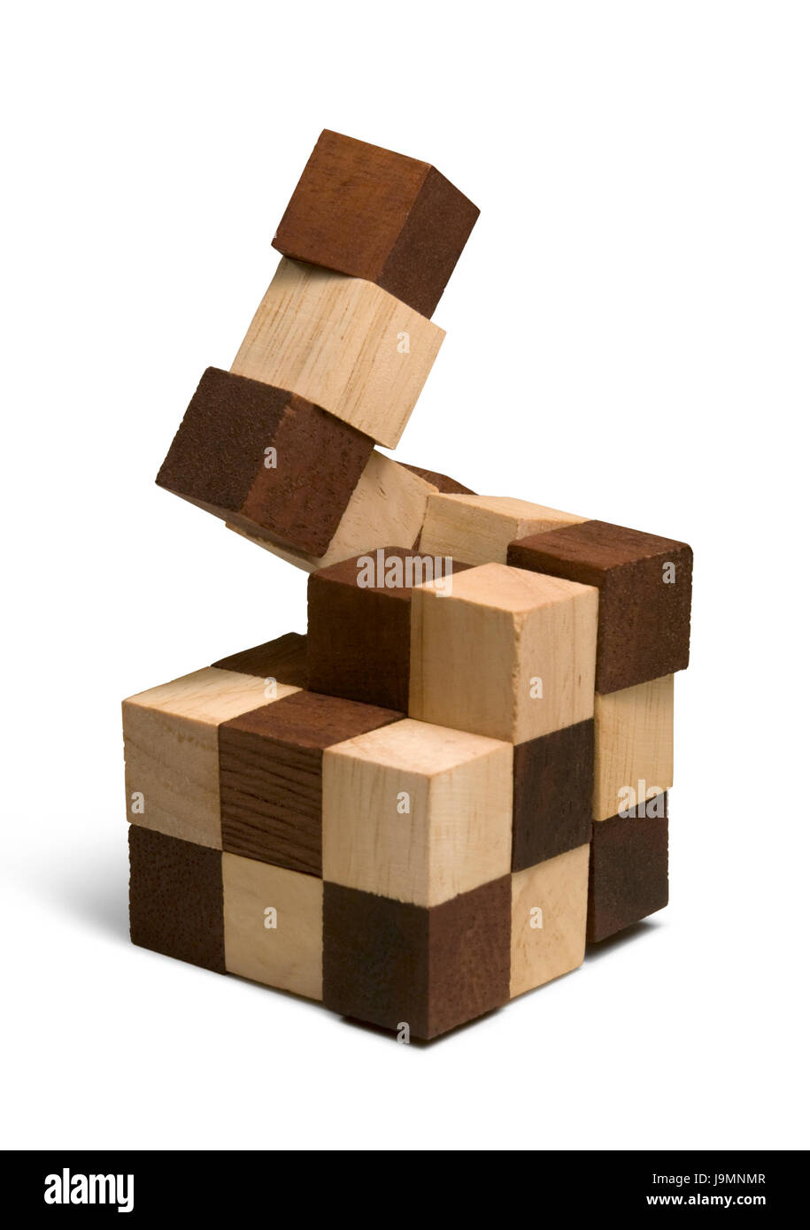 wooden 3d puzzle Stock Photo - Alamy