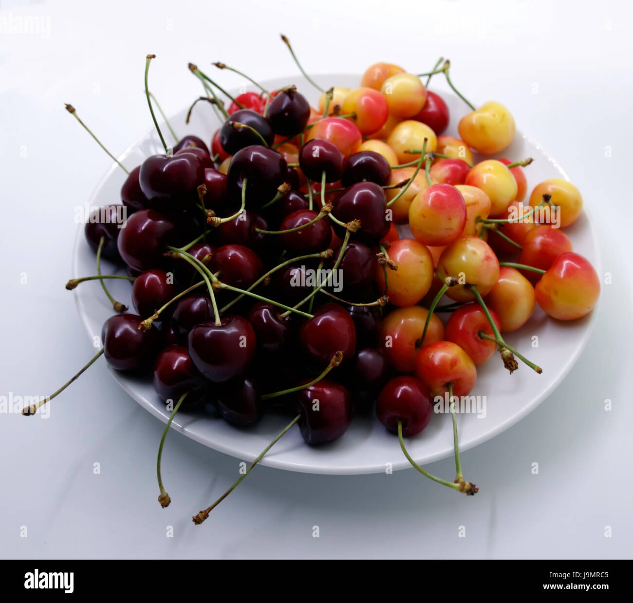 Closeup view fresh red cherry hi-res stock photography and images - Alamy