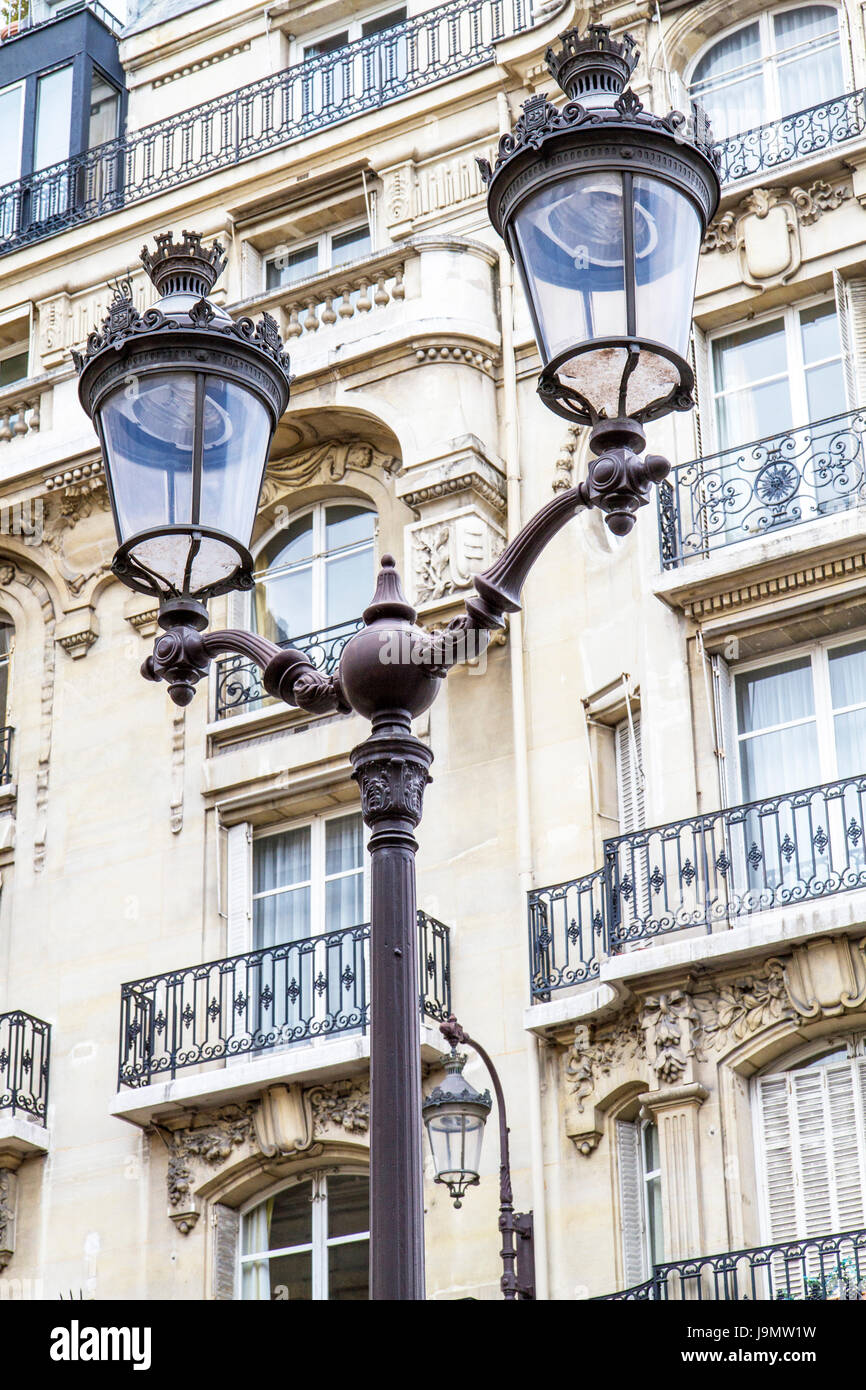 historic street light in paris,france Stock Photo
