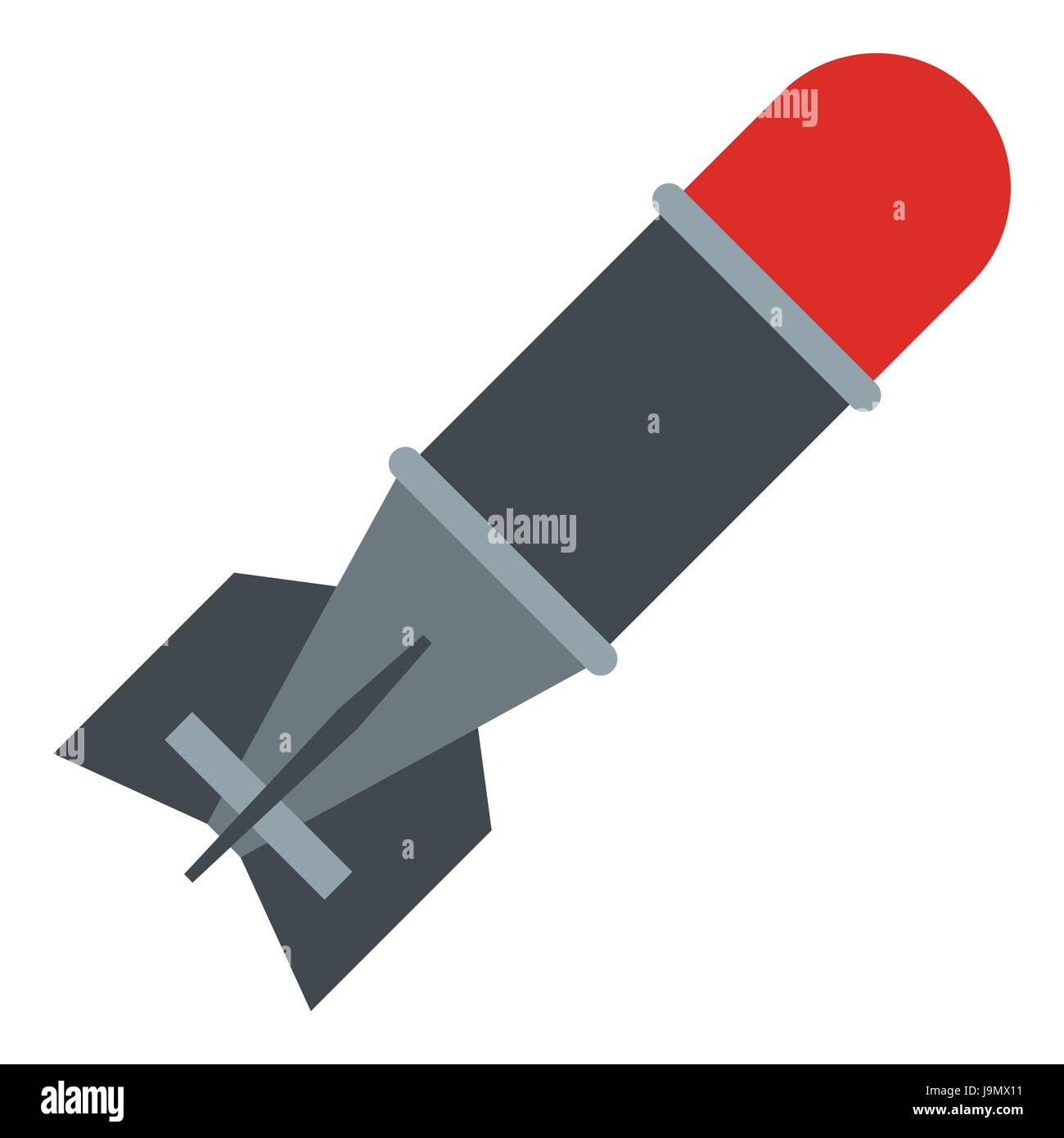 Bomb icon, flat style Stock Vector Image & Art - Alamy