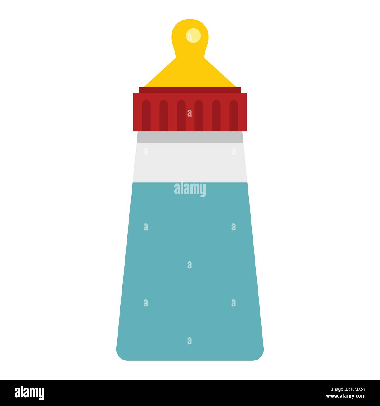 Baby milk bottle icon, flat style Stock Vector Image & Art - Alamy