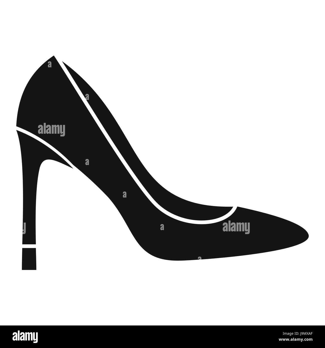 High heel shoe icon, simple style Stock Vector Image & Art Alamy