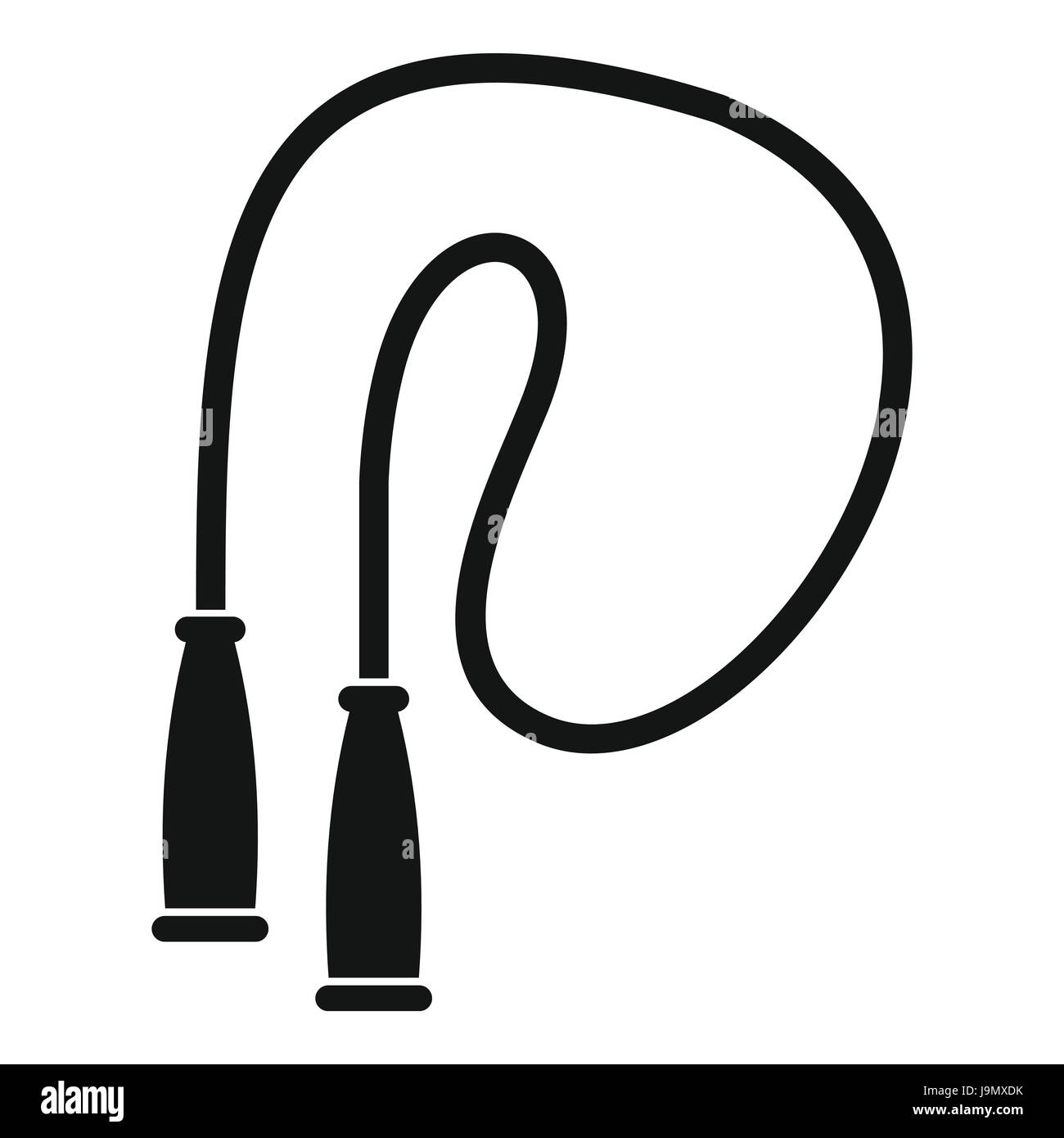 Skipping rope icon, simple style Stock Vector