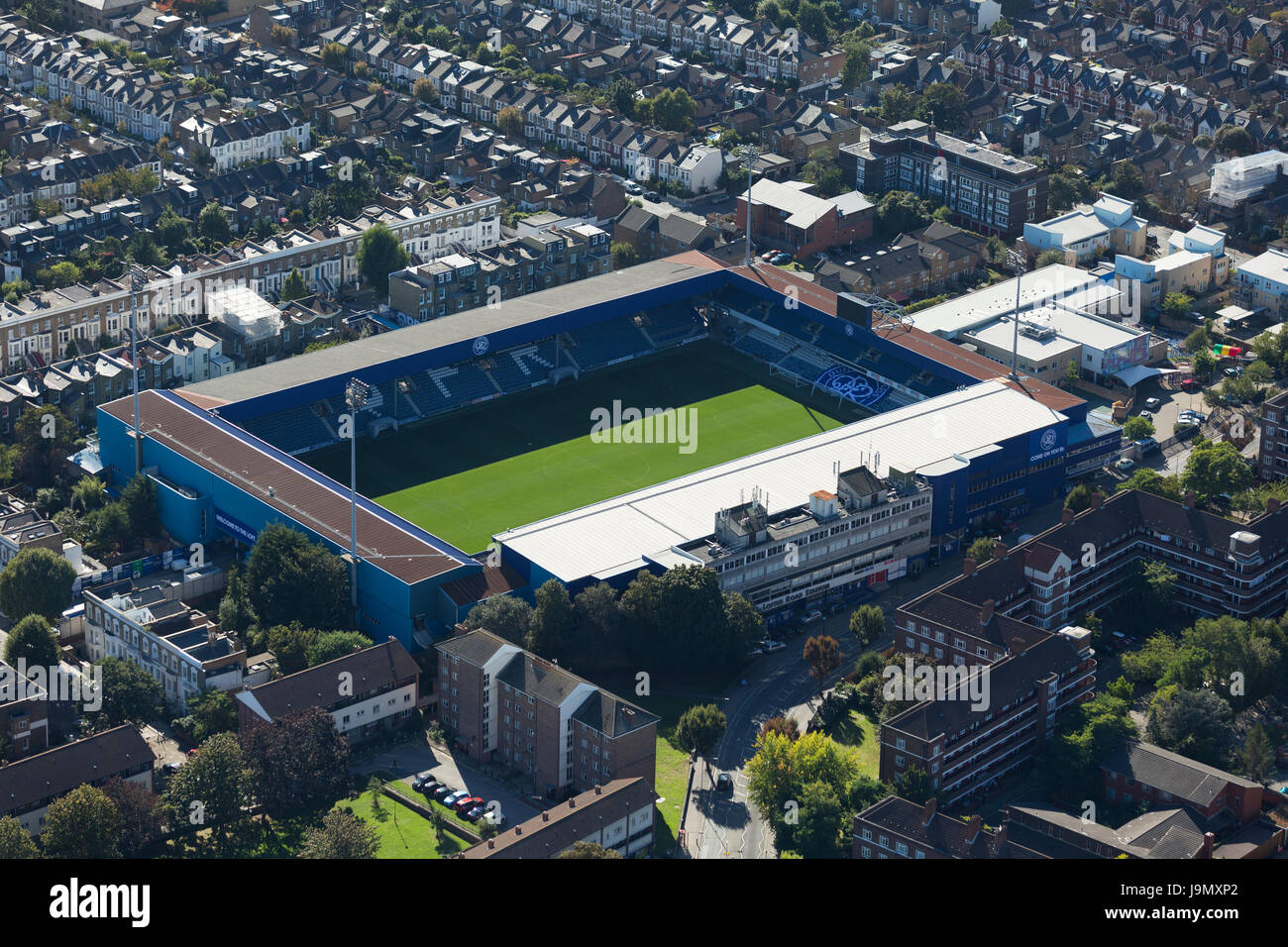 Queens Park Rangers Football Club, Loftus Road, White City, London. QPR play in the Sky Bet Championship Stock Photo