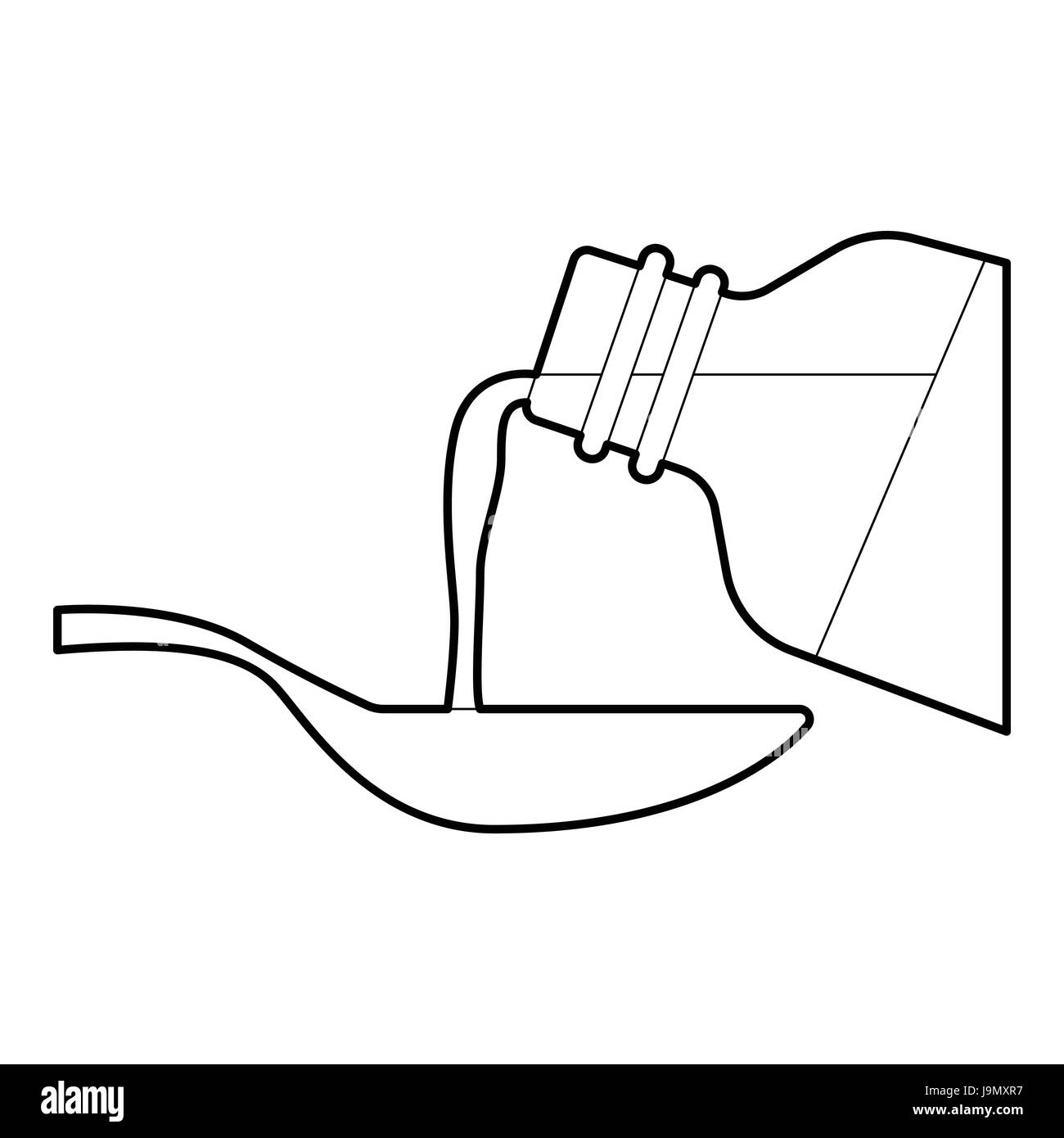 Medicine syrup spoon Black and White Stock Photos & Images Alamy