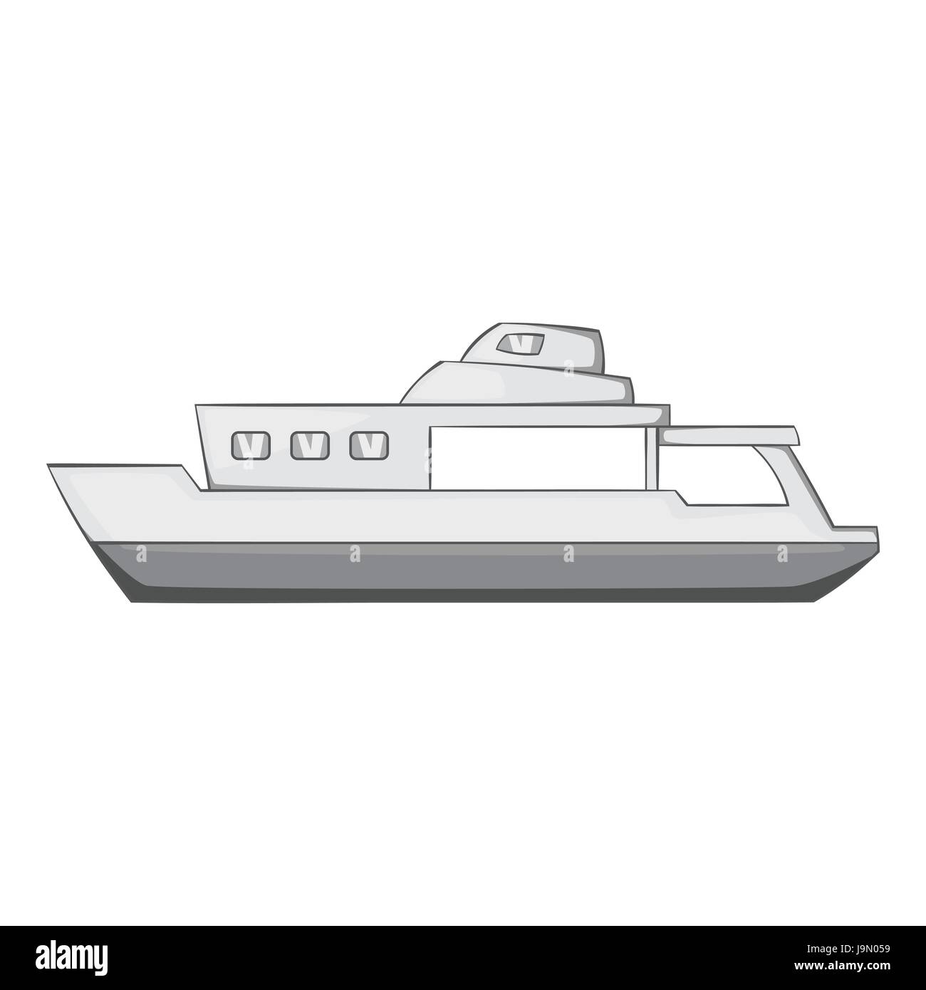 Big ship icon, gray monochrome style Stock Vector Image & Art - Alamy