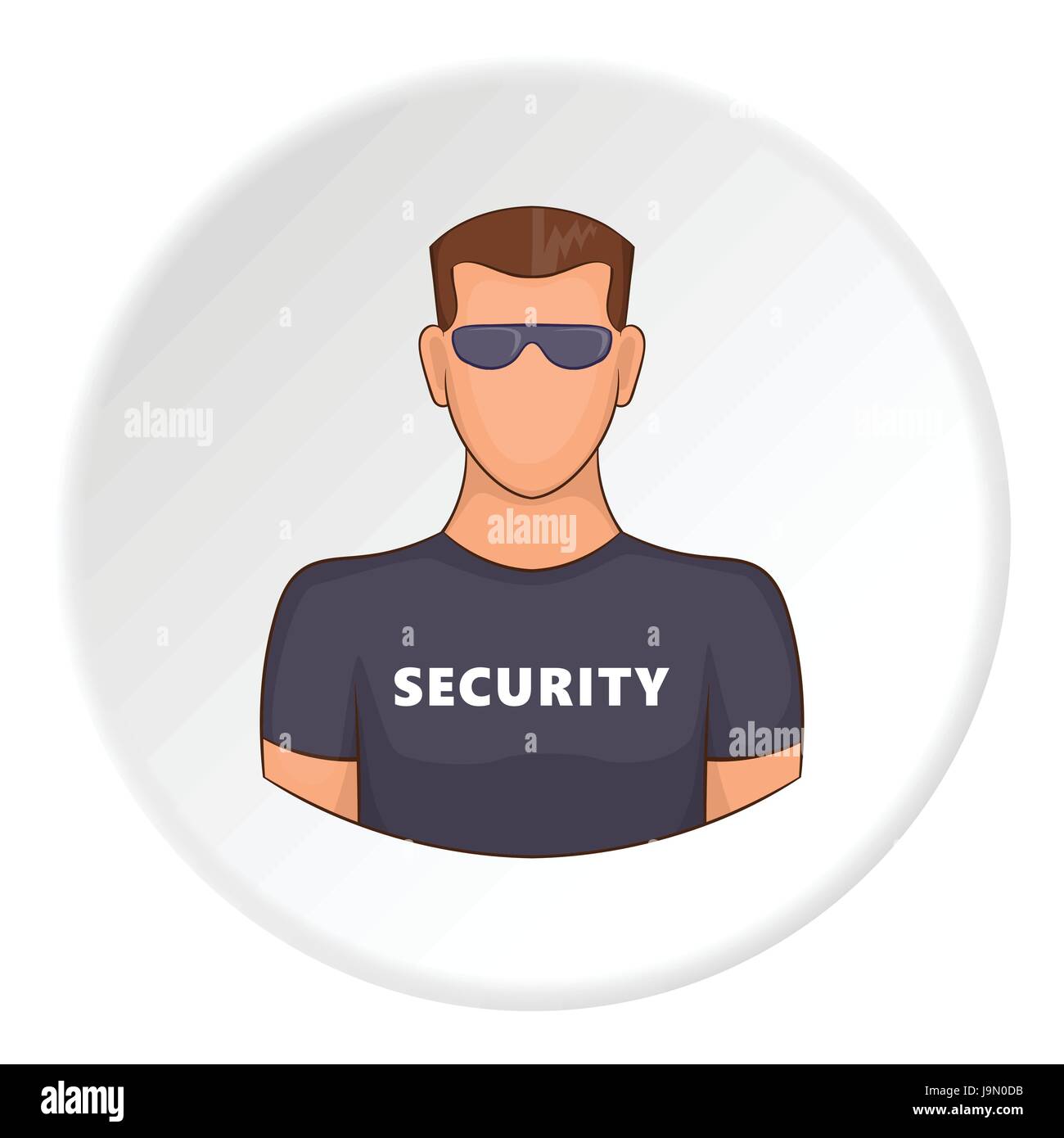 Security icon, flat style Stock Vector