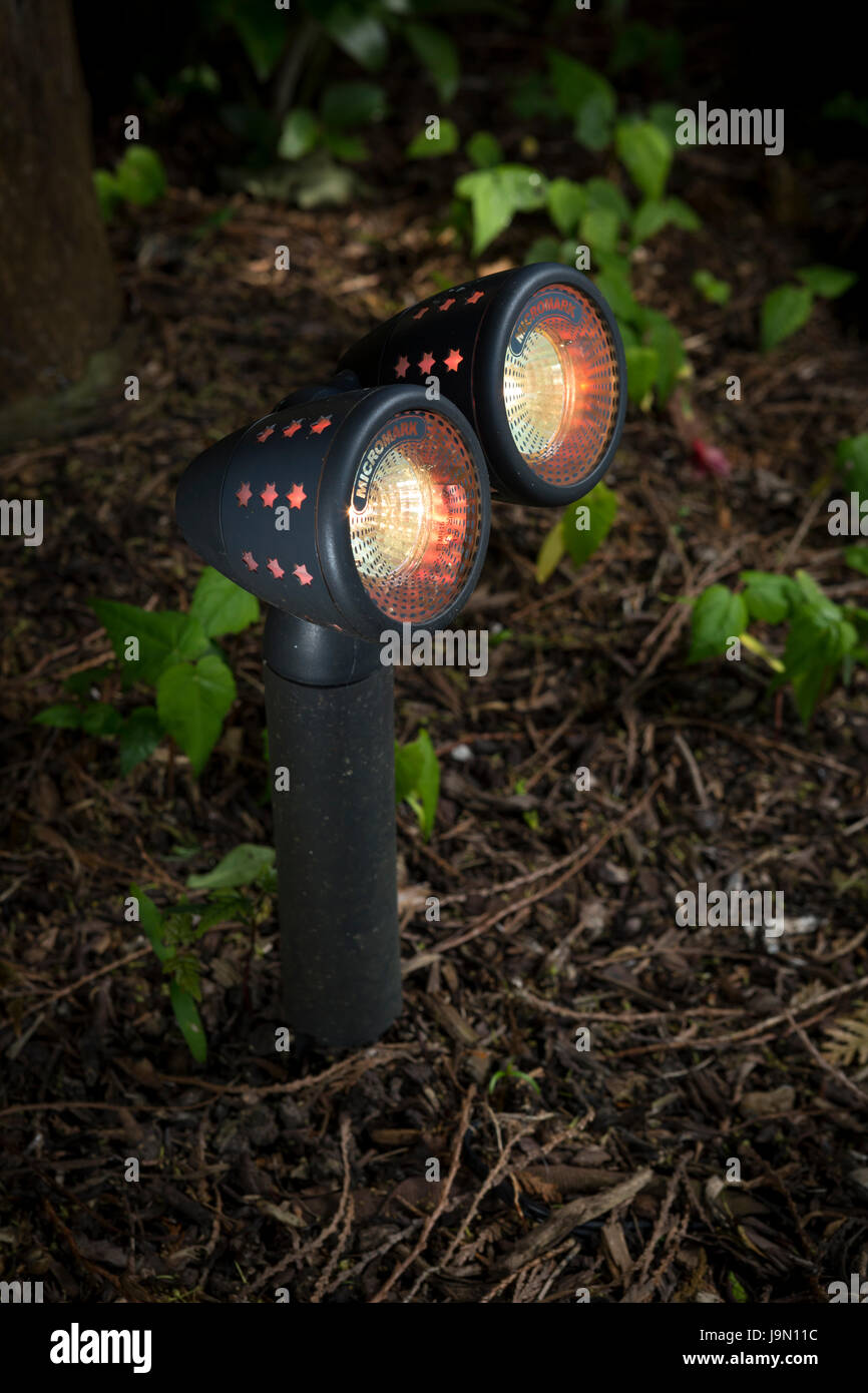 Garden weather proof lighting. Spot lighting that can be installed in your garden to highlight