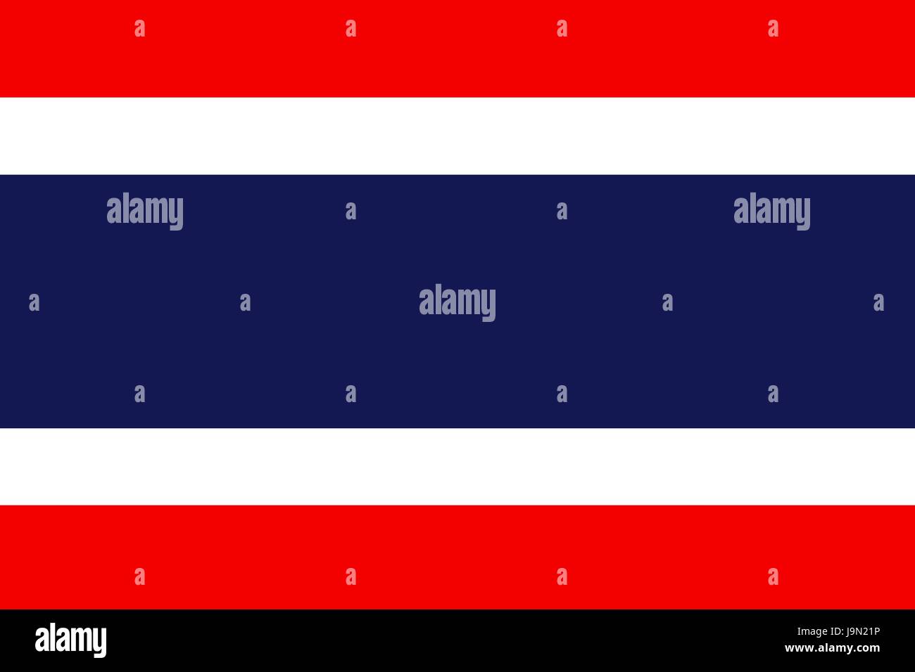 Flag of Thailand Stock Vector