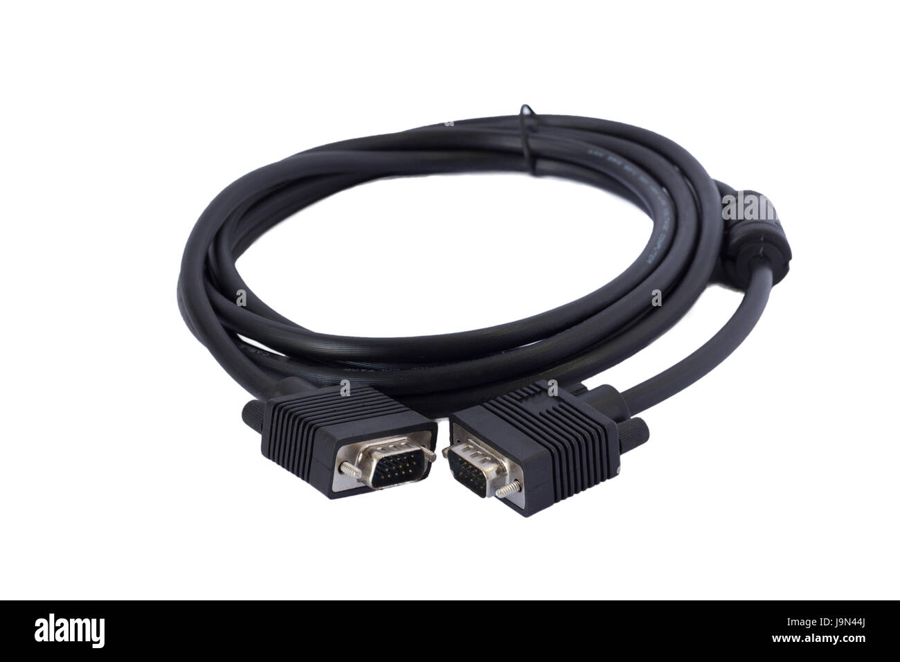 VGA cable isolated on white background Stock Photo Alamy