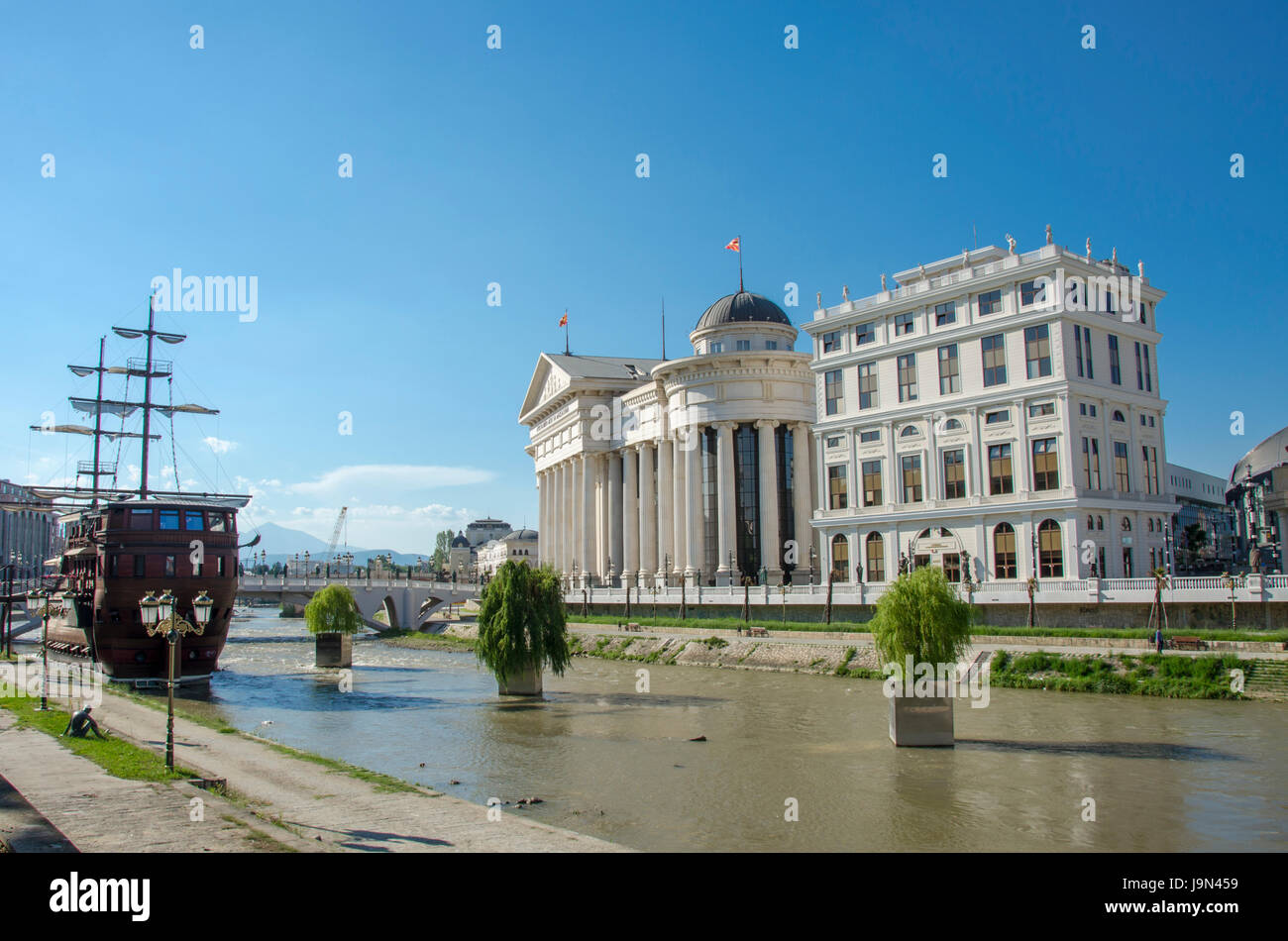 Vardar River - Skopje - Macedonia Stock Photo - Alamy