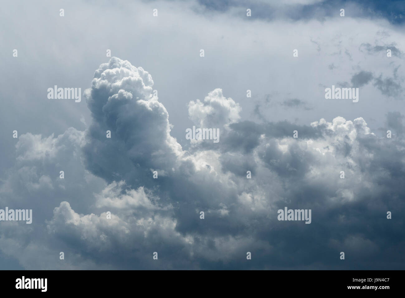 Towering Cumulus Clouds Stock Photo