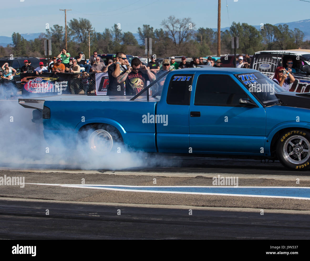 Dragster at the Redding Drag Strip in Northern California Stock Photo