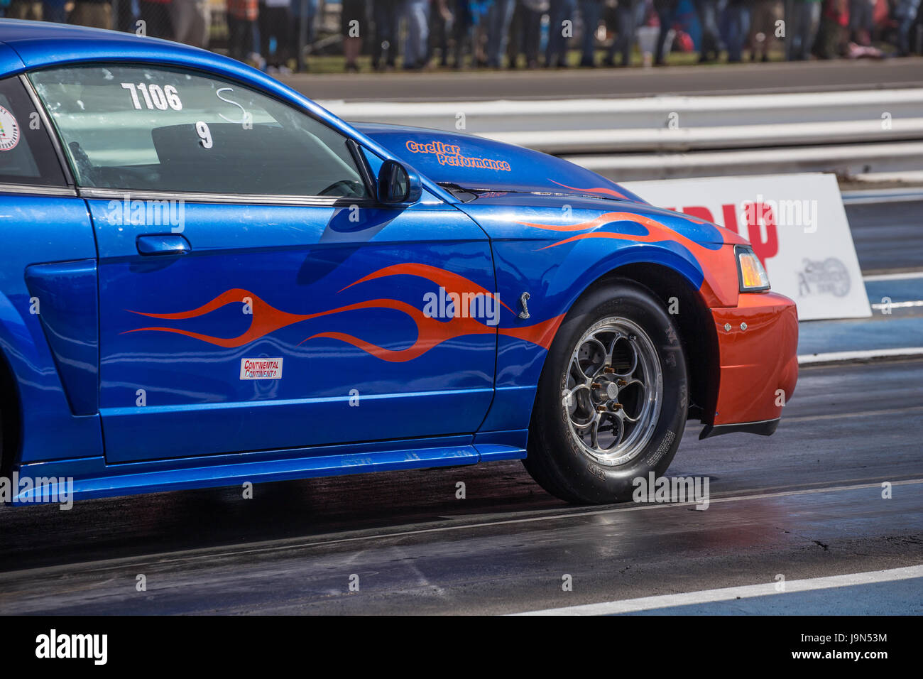 Dragster at the Redding Drag Strip in Northern California Stock Photo