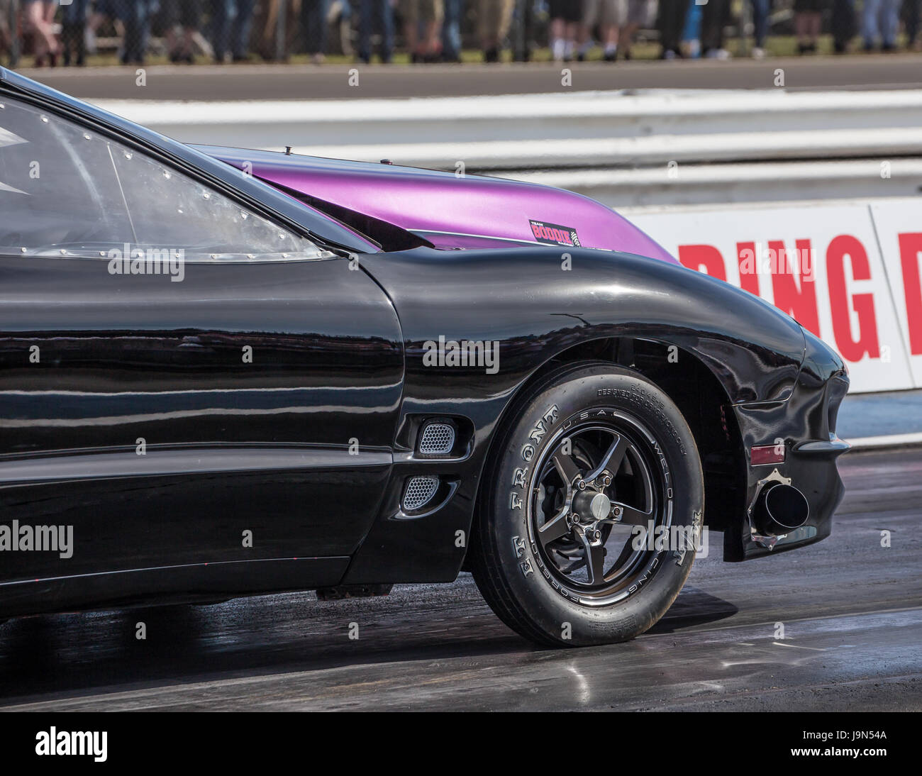 Dragster at the Redding Drag Strip in Northern California Stock Photo