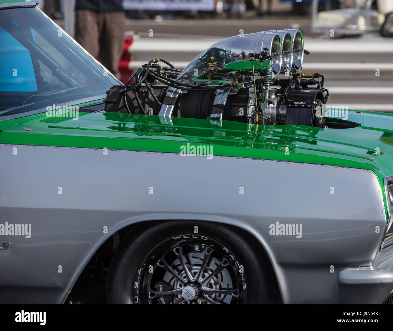 Dragster at the Redding Drag Strip in Northern California Stock Photo