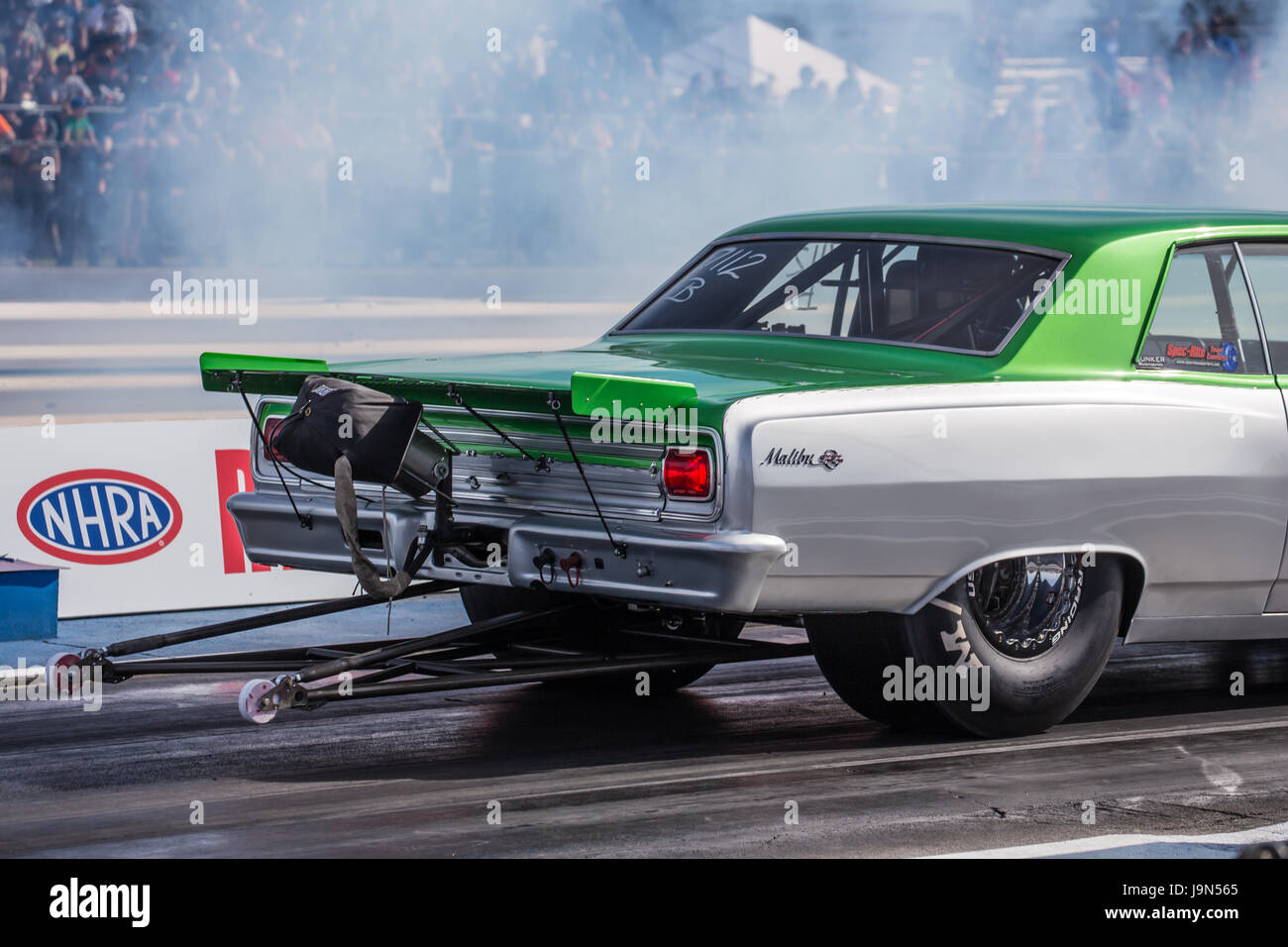 Dragster at the Redding Drag Strip in Northern California Stock Photo