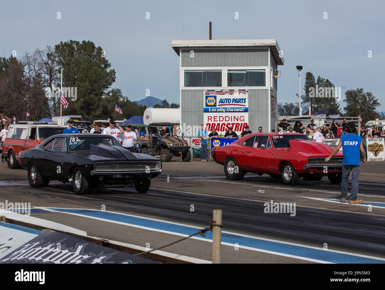 Dragster at the Redding Drag Strip in Northern California Stock Photo Alamy