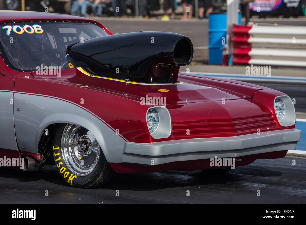 Dragster at the Redding Drag Strip in Northern California Stock Photo ...