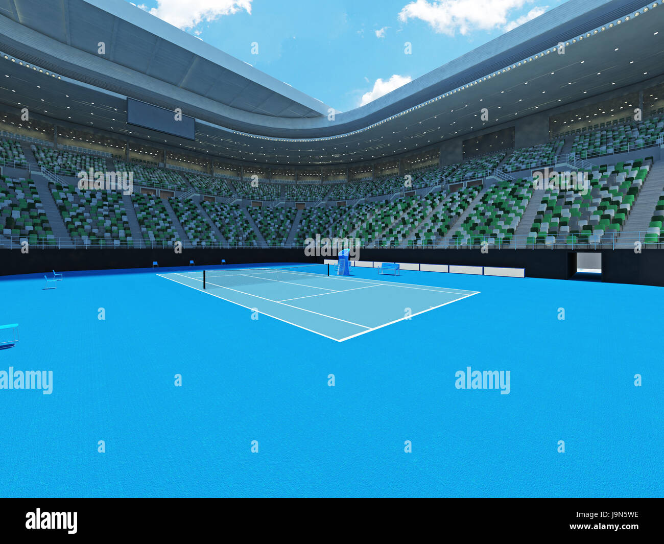 French Open Tennis Court Blueprint In Environments UE