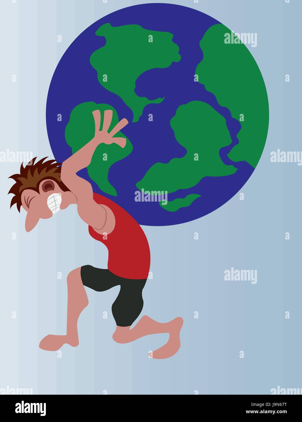 Image result for man lifting globe