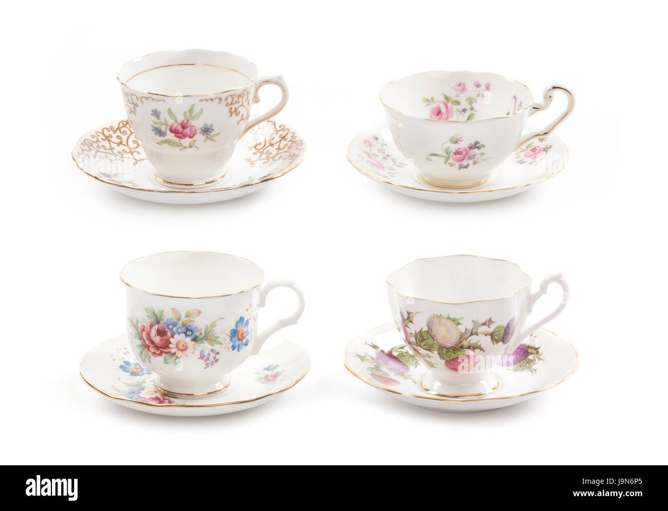 Vintage Tea Cups High Resolution Stock Photography and Images Alamy
