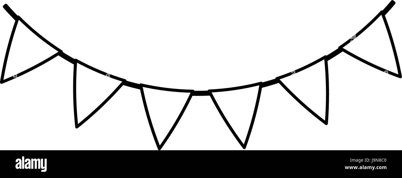 Banner Pennant Black and White Stock Photos & Images Alamy