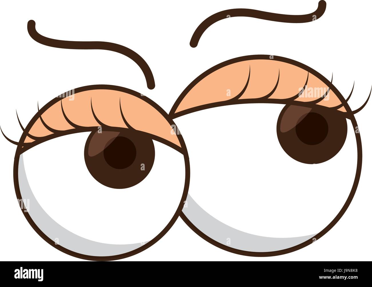 Comic Eyes Icon Stock Vector Image Art Alamy