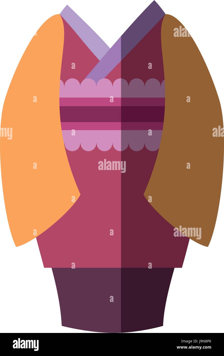 japanese kimono dress icon Stock Vector Image & Art - Alamy