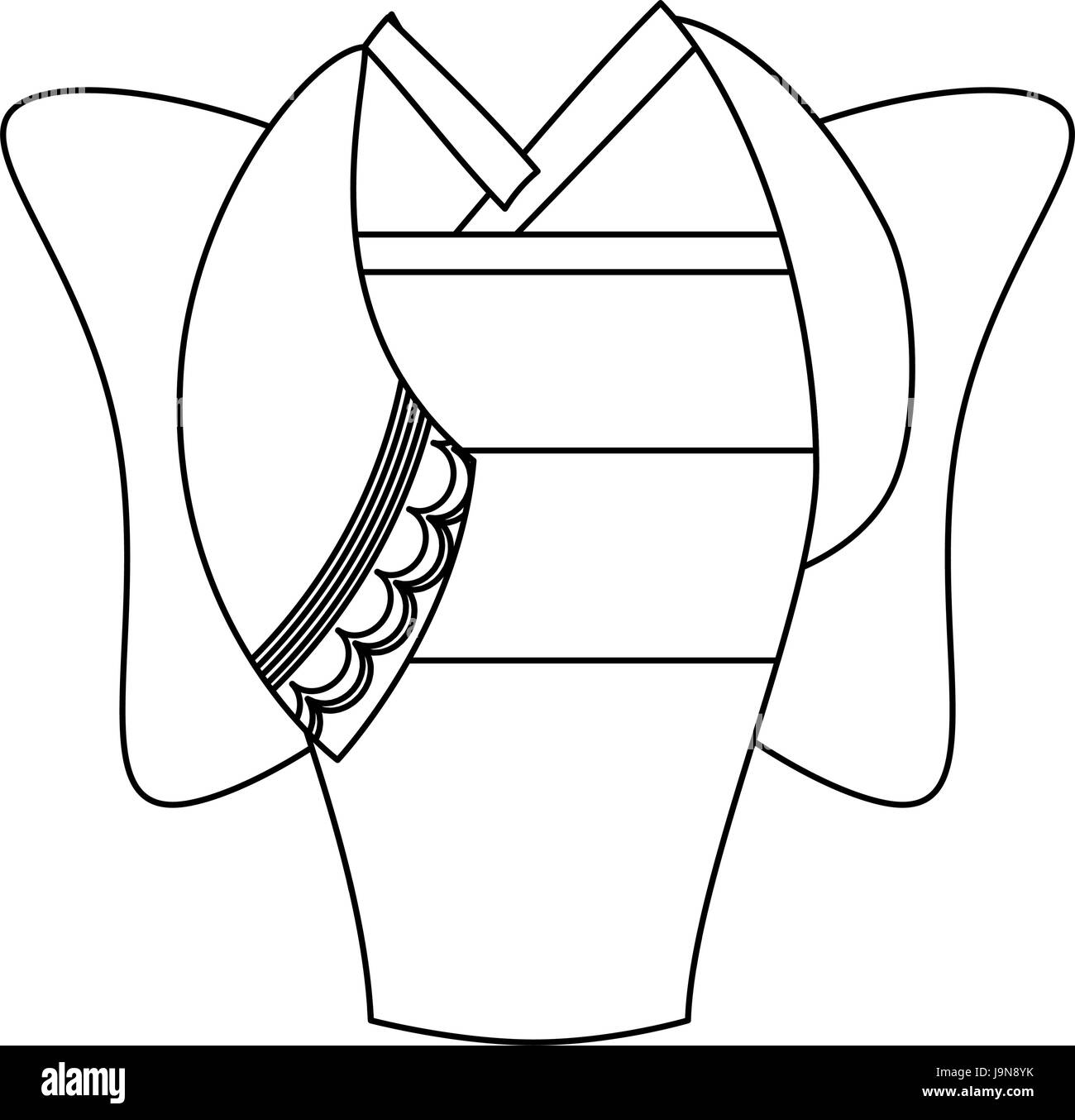 japanese kimono dress icon Stock Vector Image &amp; Art - Alamy