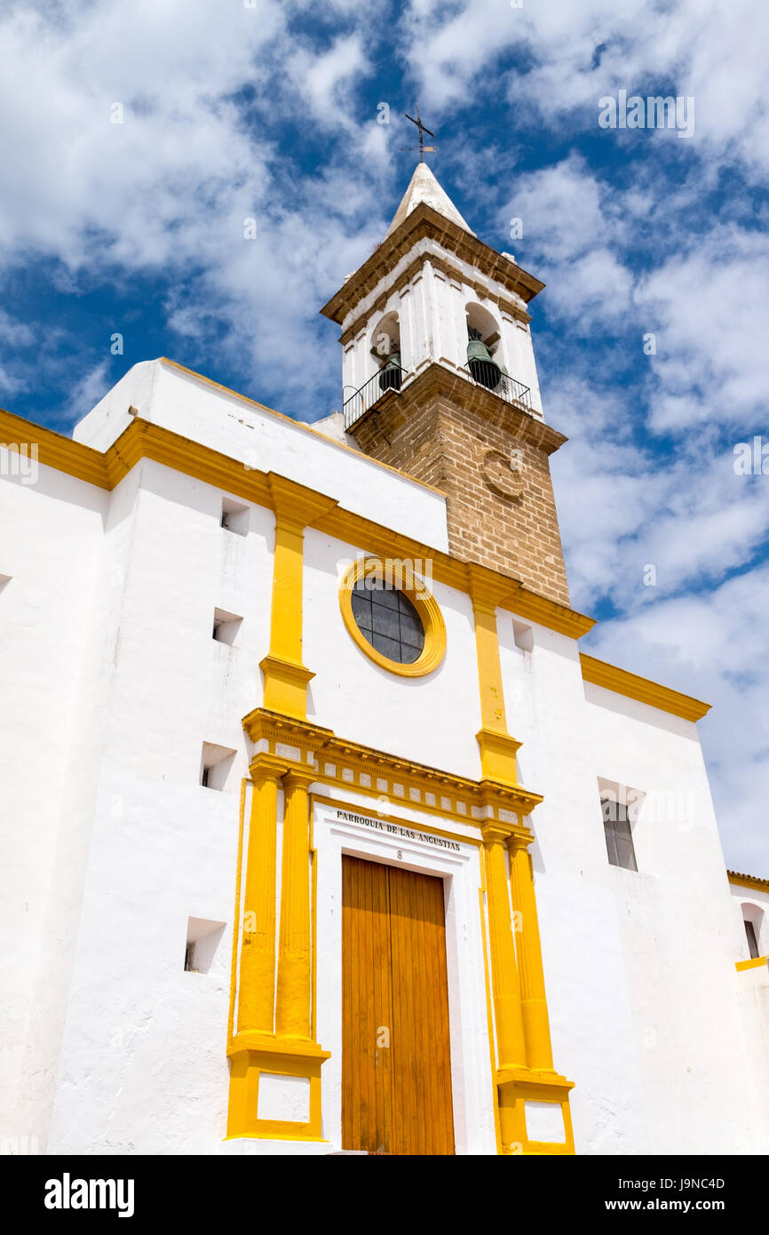 Iglesia Parroquial De Las Angustias Church in the town of Ayamonte, Costa de la Luz, Spain Stock Photo