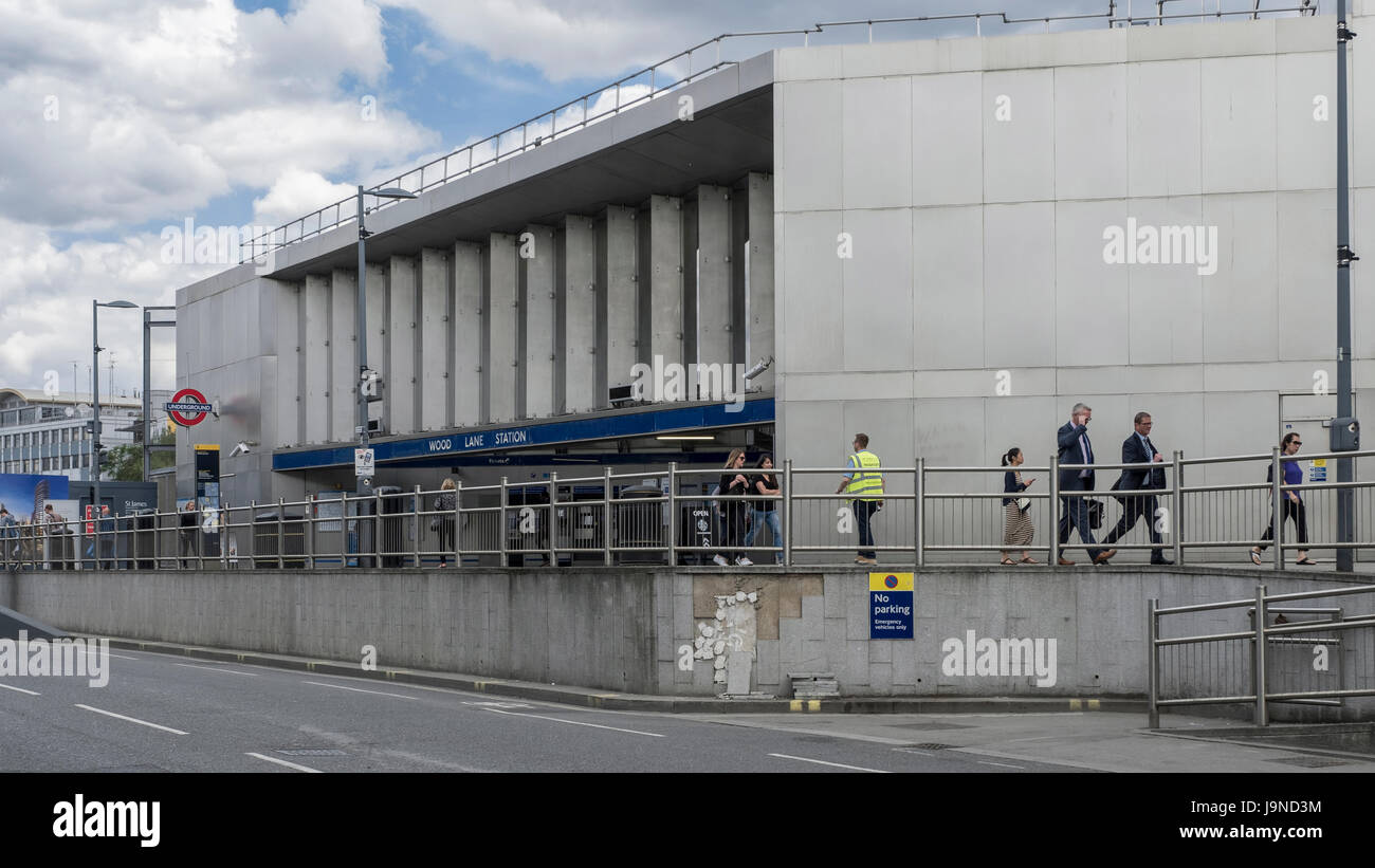 Wood Lane station Stock Photo Alamy