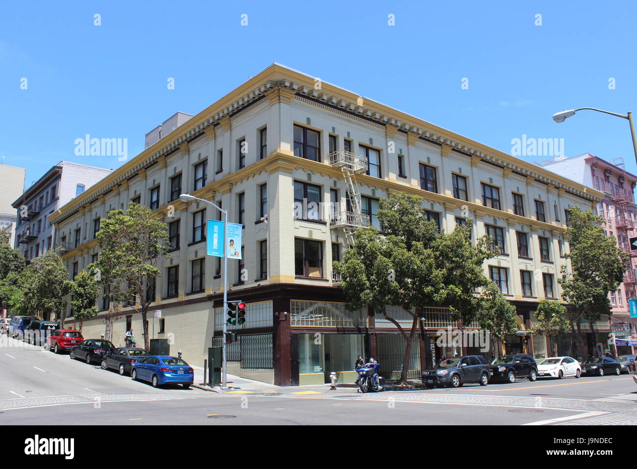Arlington Hotel built 1907, Tenderloin, San Francisco, California Stock