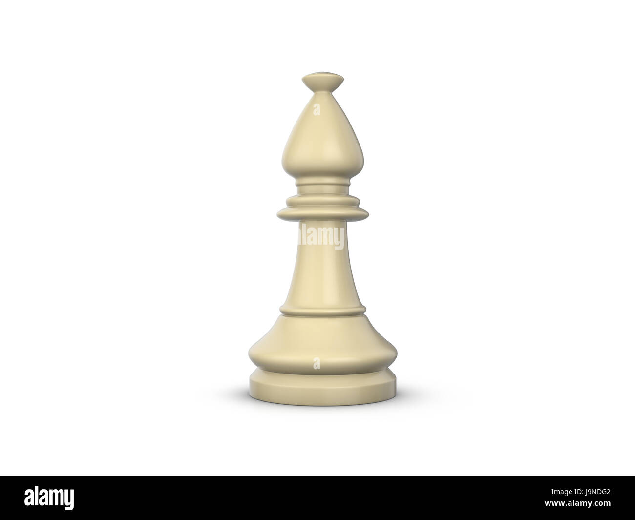 Chess Piece Bishop White 3D, Incl. strategy & play - Envato Elements