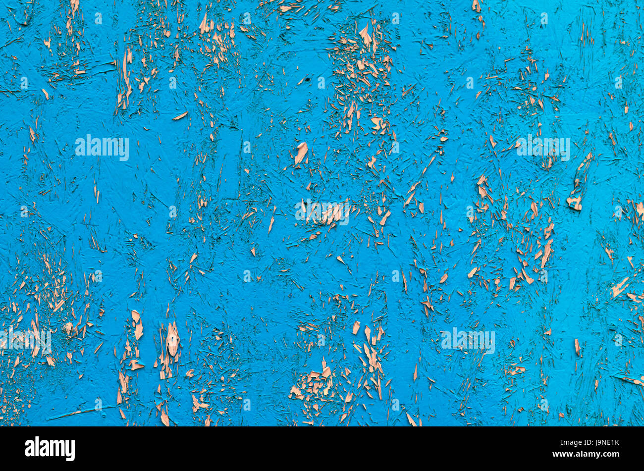Blue painted chipboard texture. Construction panel. Shabby paint
